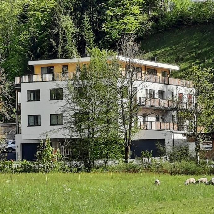 Aussenansicht im Sommer des Investitionsobjekts in Tirol