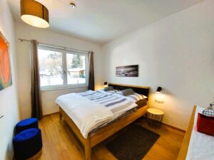 Schlafzimmer touristisches Apartment im Gewerbeobjekt
