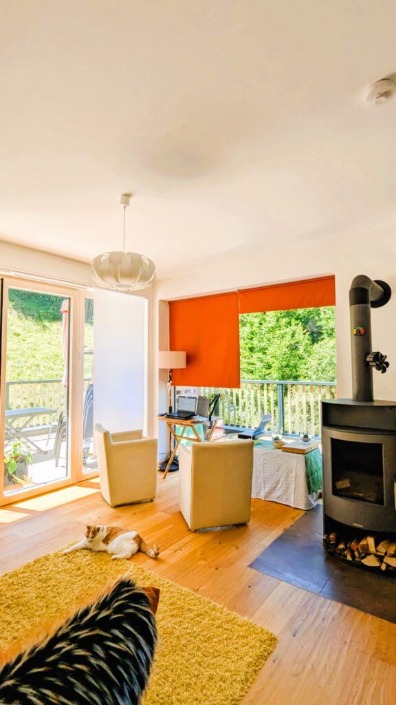 Penthouse Blick Dachterrasse Wohnobjekt Kitzbüheler Alpen